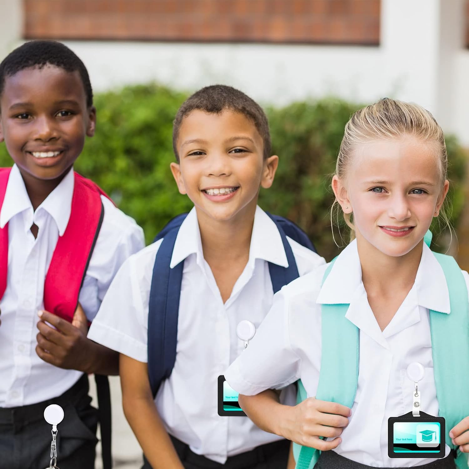 Zonon 100 Pieces Retractable Badge Reel Clips ID Card Holder Reel with Metal Belt Clip for Hanging Cards Key Chains, Name Badge Holders for Nurses Teachers Students(White) - Image 6