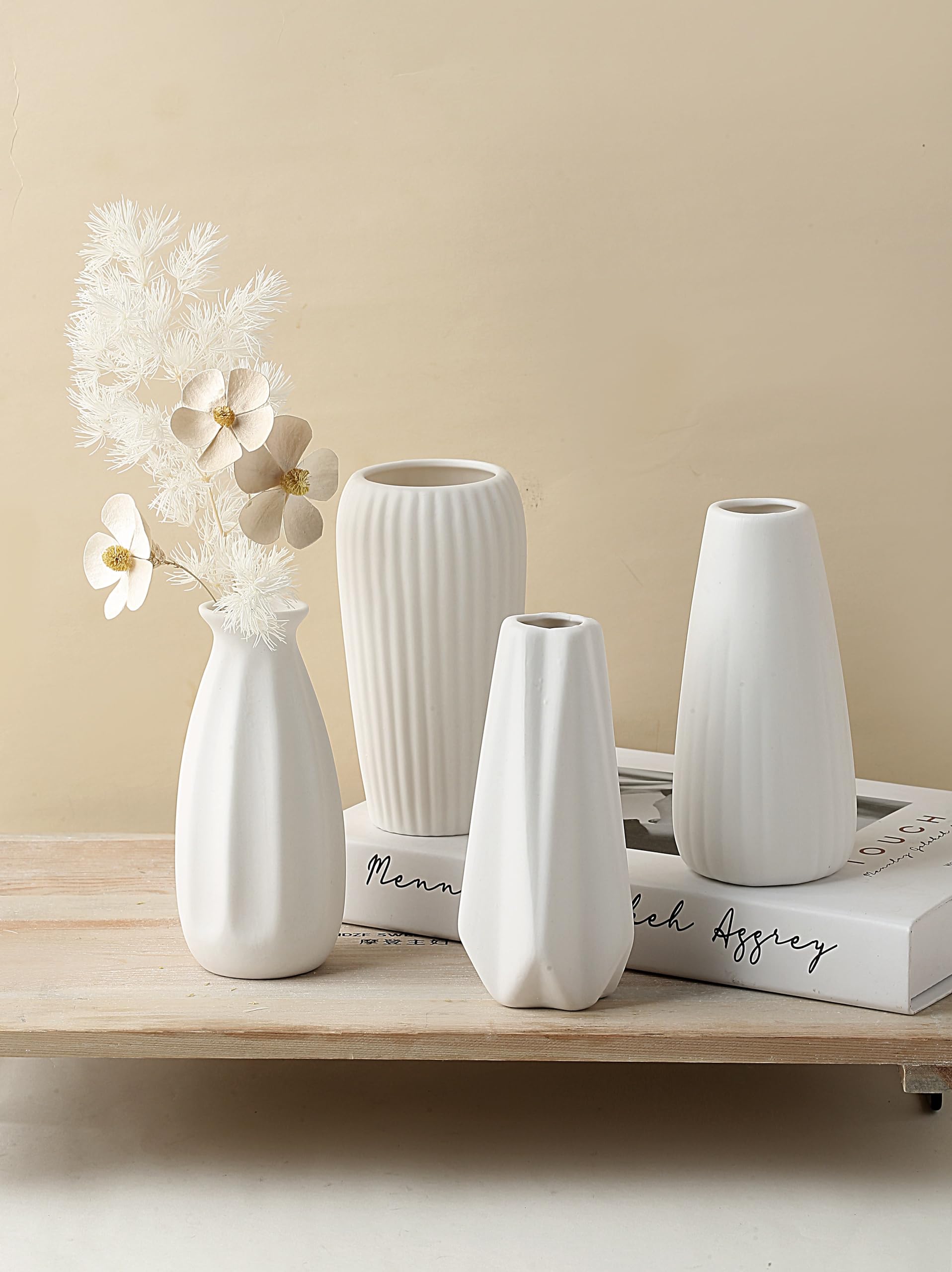 Amazon.co.jp: Parlamain 白いつぼみ花瓶 12個セット 花用 小さな