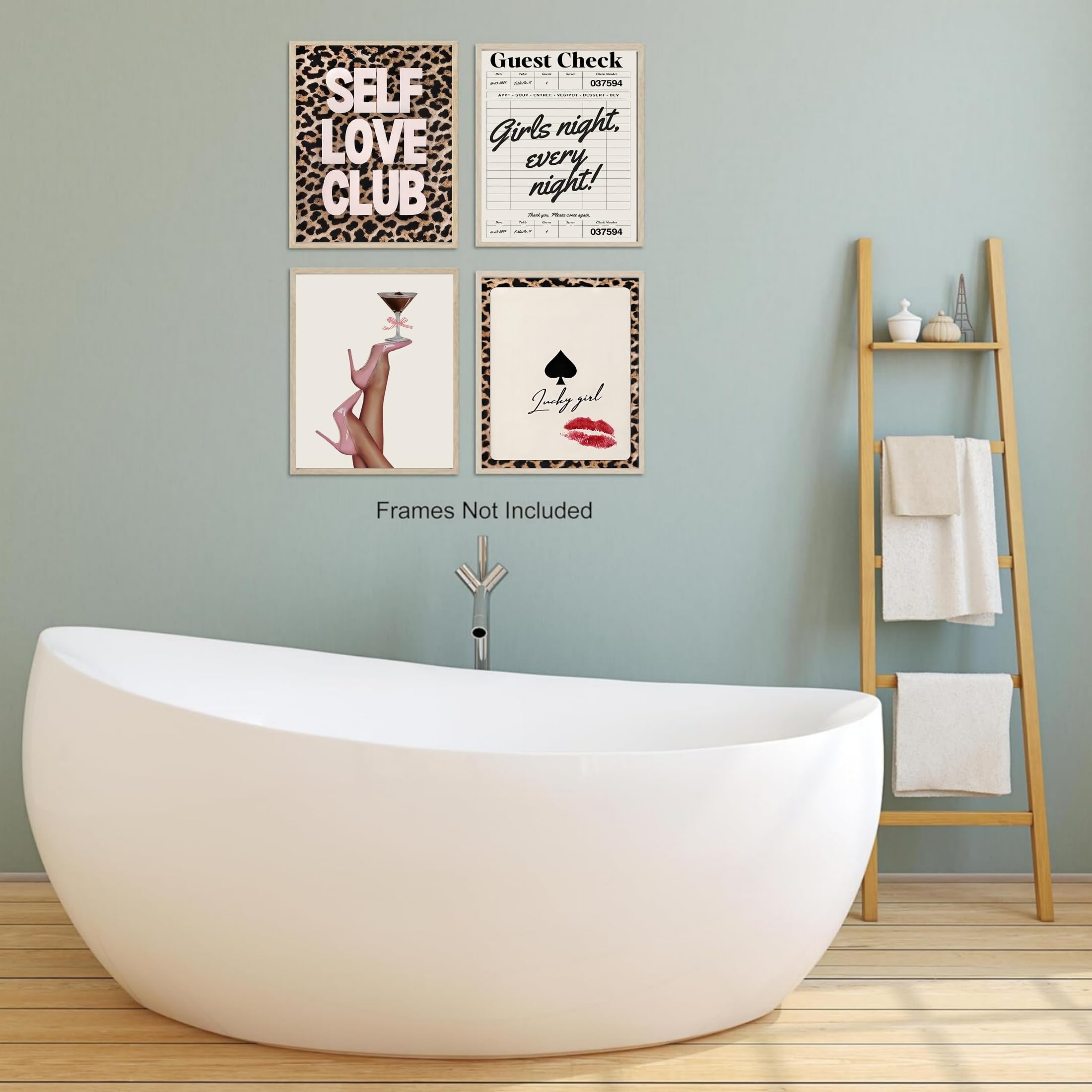 Dzxnouart 4PCS Art Mural Tendance Léopard Affiches Imprimées Guépard