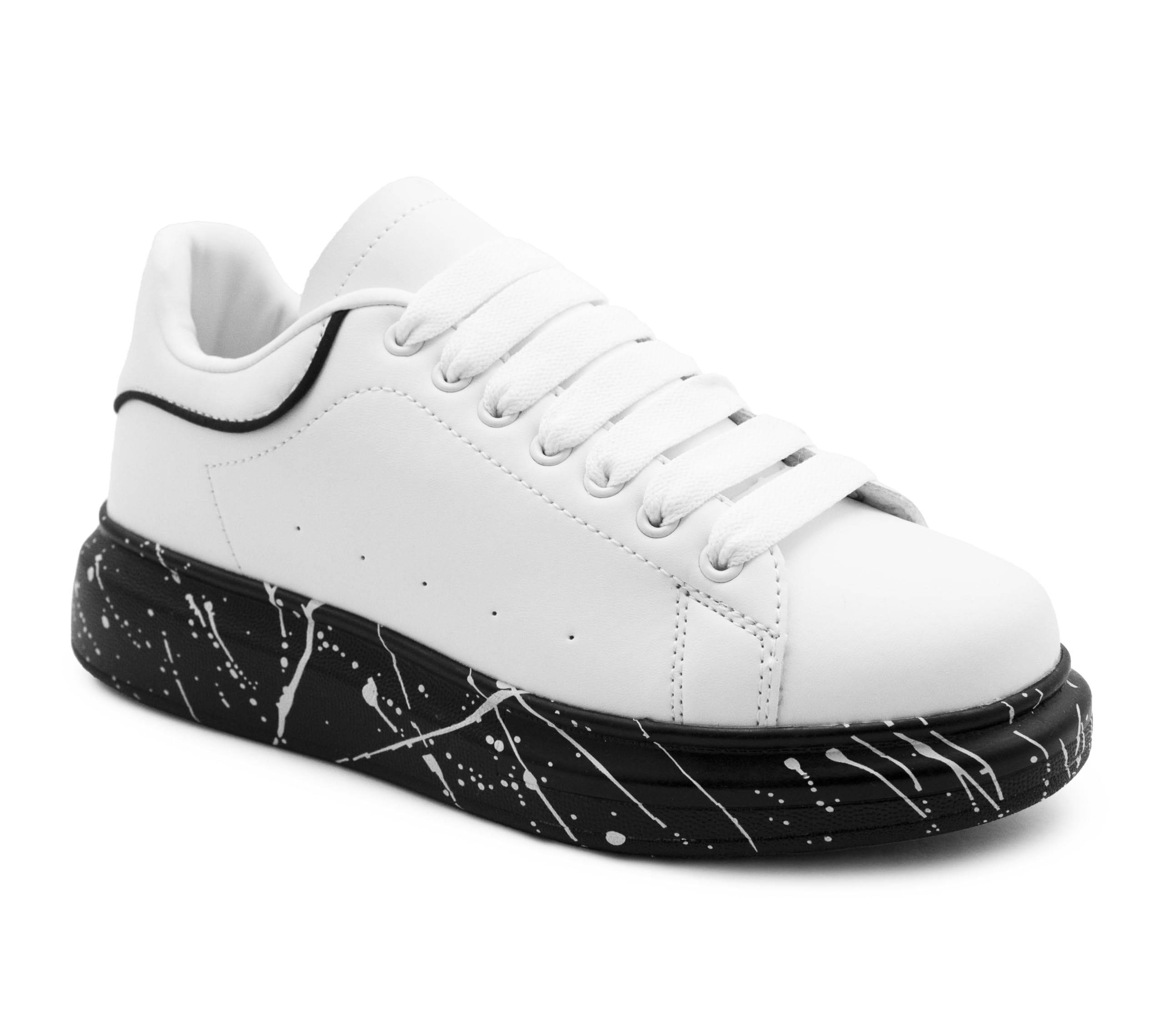 Womens Platform Trainers Ladies Lace Up Chunky Sole Casual Low Top Fashion Sneakers