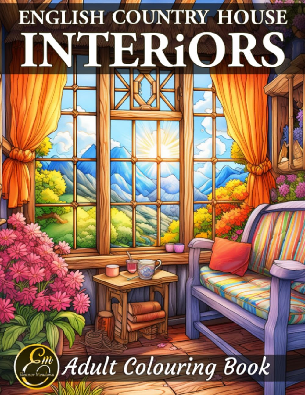 English Country House Interiors: An Adult Colouring Book with 50 Interior Design Illustrations Featuring Inspirational Home Designs and Beautifully ... Relaxation and Mindfulness for Women and Men