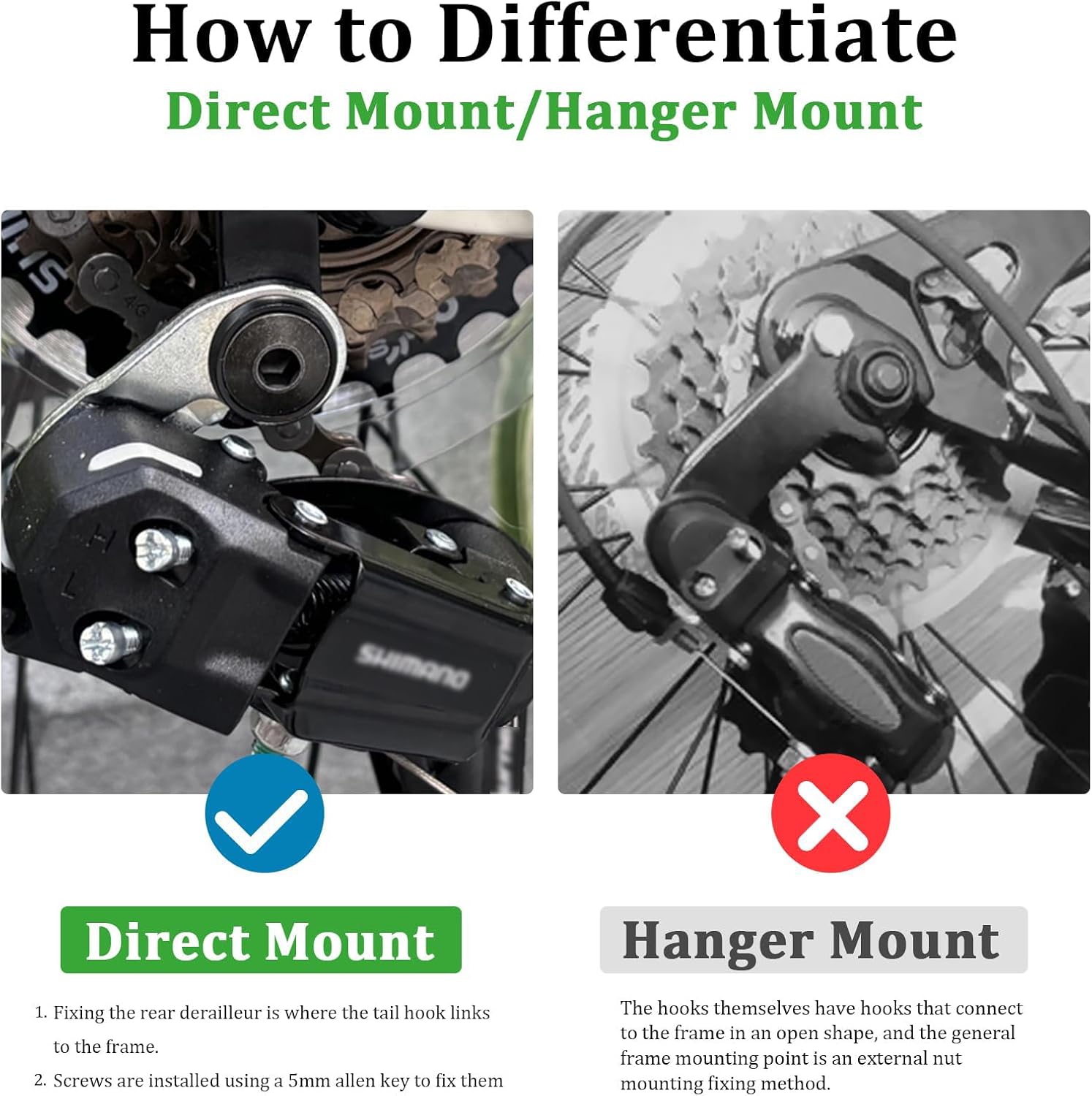 Rear Derailleur RD-TY200 6/7Speed Rear Derailleur Direct Mount for Hybrid / Commuter Bikes Mountain Bicycle Road Bicycle Snowmobile Trail Bicycle