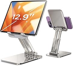 LISEN iPad Stand Adjustable Tablet Stand Desktop Laptop Tablet Stand