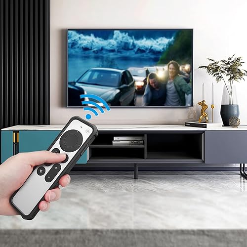 Miniatura 8 de Fintie Funda protectora para Apple TV Siri Remote 2021 2022  TPU suave, ligera, antideslizante, a prueba de golpes, para control remoto Apple TV 4K