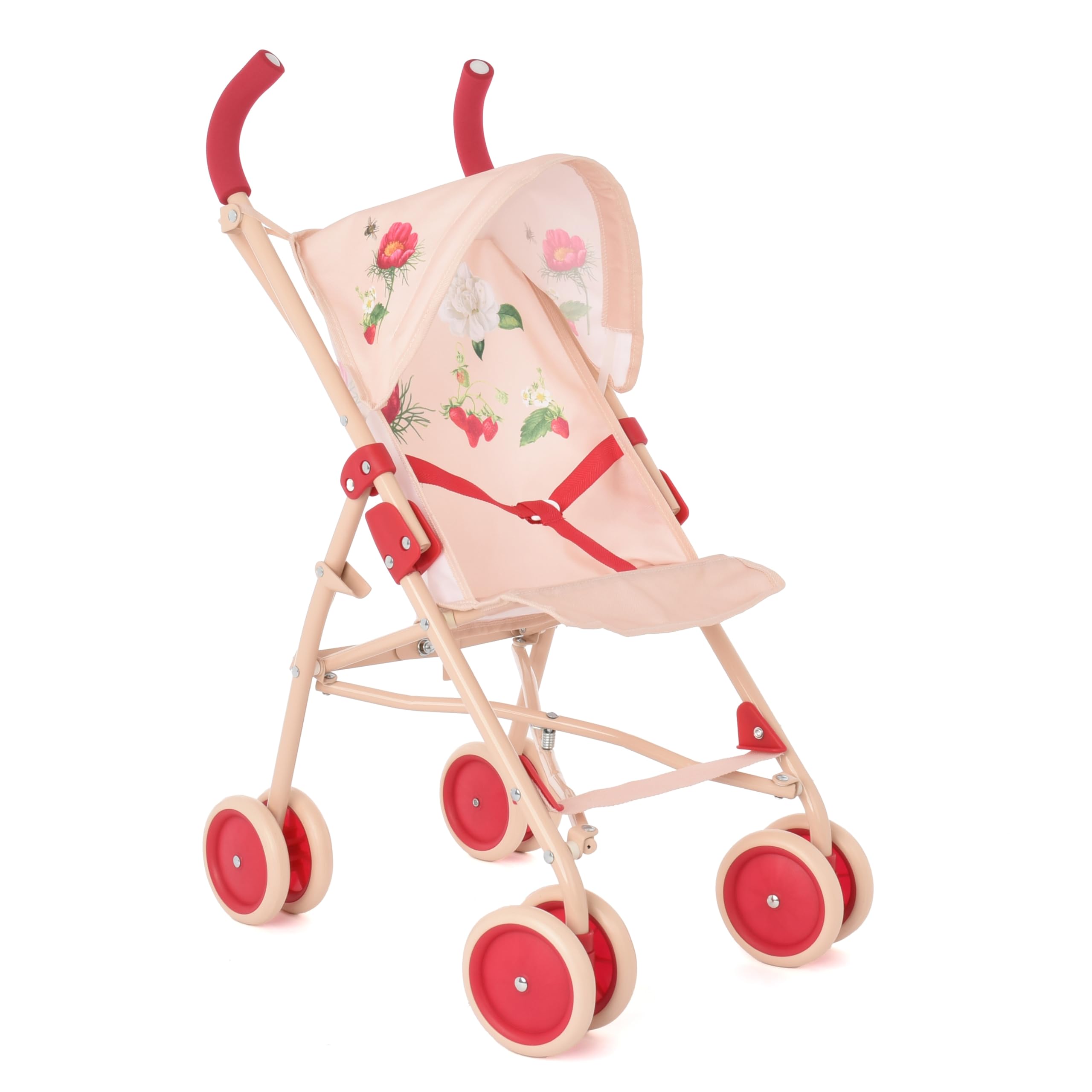 Roma RHS - XL Flora Dolls Pram with Retractable Hood and Swivel Wheels, Eco-Friendly Baby Toy, 42cm Baby Doll Carriage, Made from Recycled Plastics, Inspired by the Royal Horticultural Society โ image 1