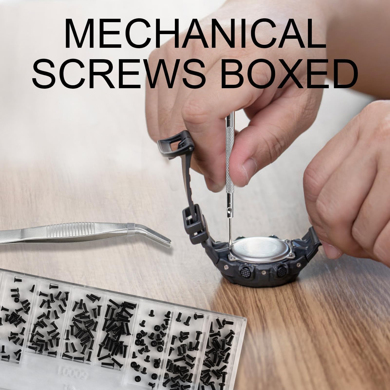 Micro Glasses Repair Kit - 500 Screws & Tools -4