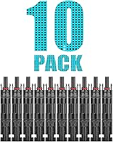 Vista 1 de Jtron Conector de panel solar fotovoltaico macho/hembra 1000 V 20 A diodo incorporado en línea fusible solar conectores de cable solar impermeable