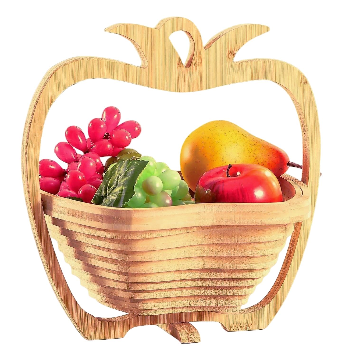Corbeille à Fruits En Acier Inoxydable Pliable - Design Moderne Et Aéré | Rangement Décoratif Pour Cuisine Et Table