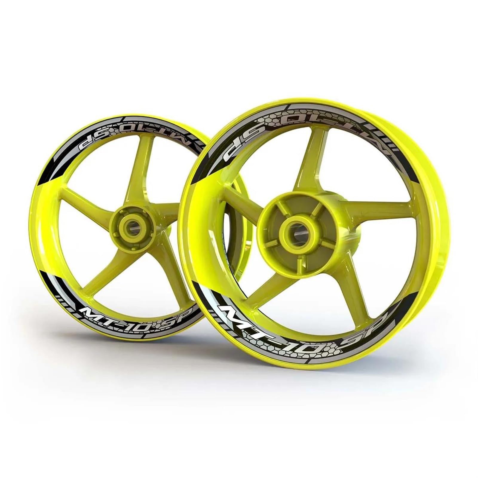 Motorcycle Wheel Stickers Night Reflective Decorative Rim for Yamaha MT10 MT 10 SP(Style 25)