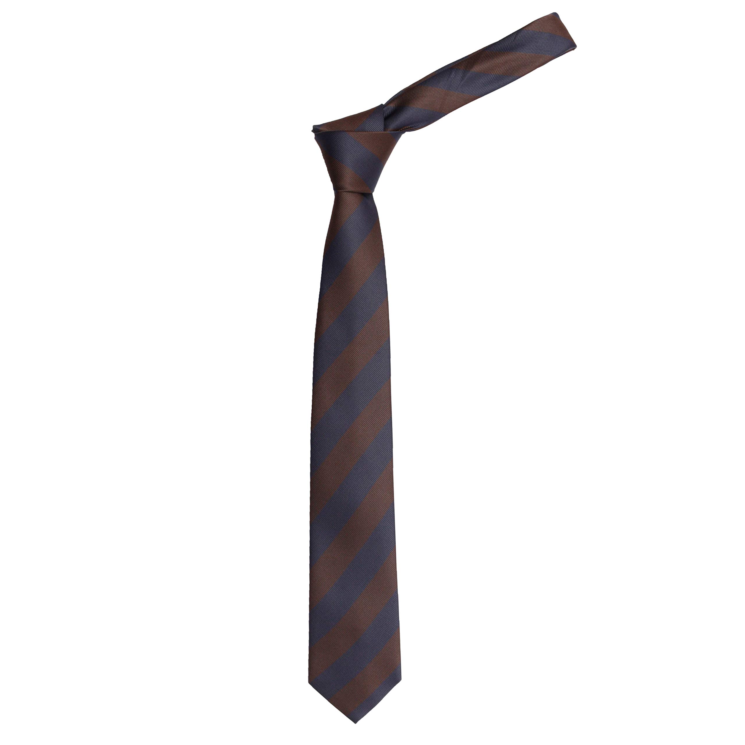 mensome Men's Microfibre Multi-Color Stripes Neck Tie Solid with Pocket Square-picture-10
