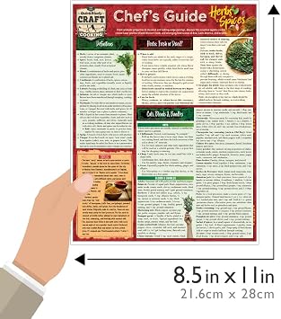 Chef's Guide to Herbs & Spices: a QuickStudy Laminated Reference Guide (Quickstudy Reference Guide)
