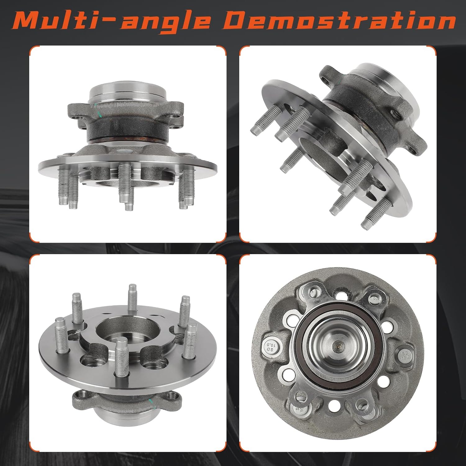 DRIVESTAR RWD 2WD 515120 Front Left/Right Wheel Hub and Bearing Assembly for Chevrolet Colorado 2009-2012 for GMC Canyon 2009-2012, 6Lug s w/ABS (SKF: BR930702 Dorman: 951-246)