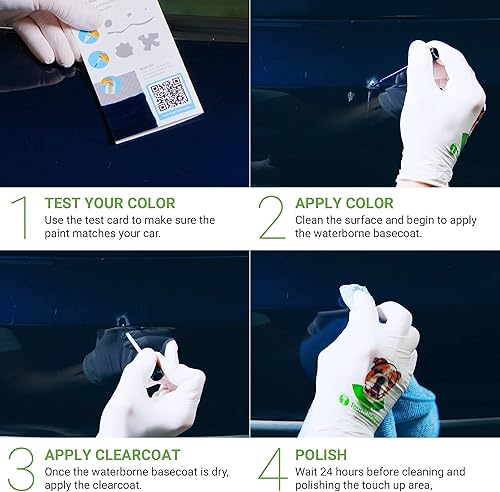 Miniatura 3 de TouchUpDirect KH3 - Brocha de retoque de obsidiana negra compatible con Infiniti Exact Match - Kit esencial