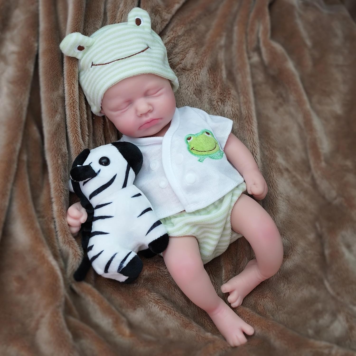 12" Boy Micro Preemie Full Body Silicone Baby Doll Loulou Lifelike Mini Reborn Doll Surprice Children Anti-Stress My Melody