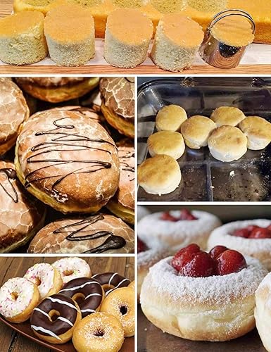 Vista 7 de HULISEN Juego de cortador de galletas (5 piezas/juego), cortador de galletas redondo con asa, herramientas profesionales para masa para hornear