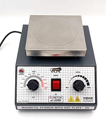 Cometek Magnetic Stirrer With Hot Plate - 2 Litres