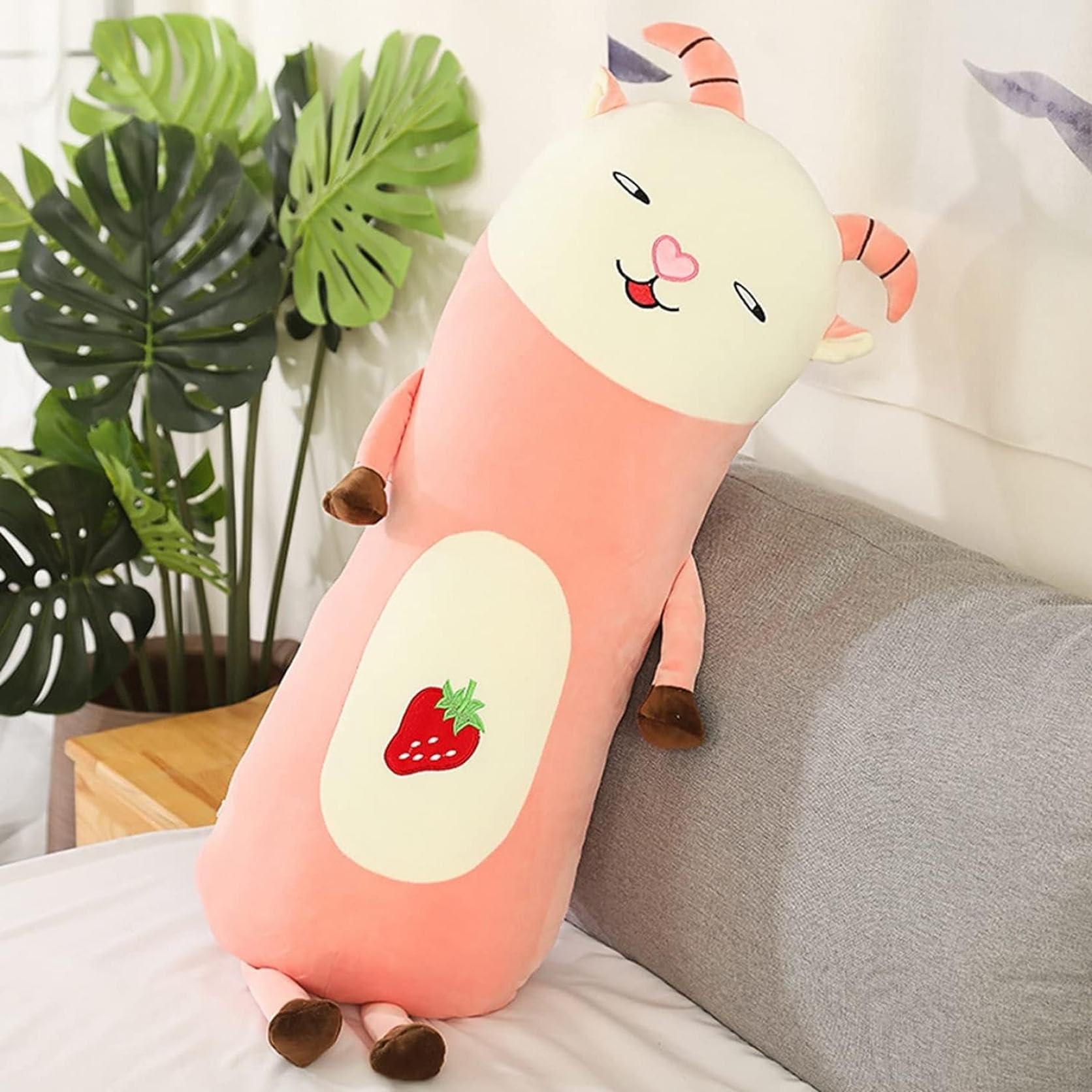 羊型抱き枕 28cm×70cm