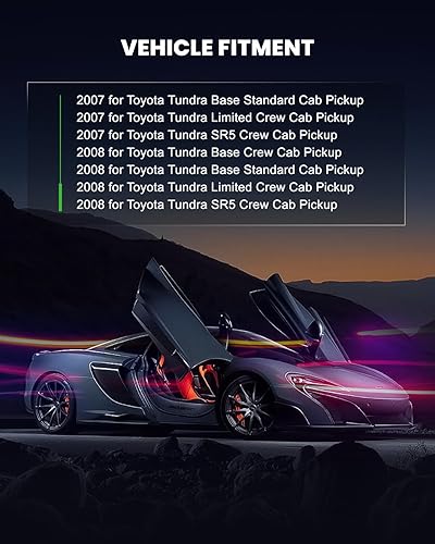 Miniatura 3 de 8 inyectores de combustible SCITOO de 12 agujeros aptos para Toyota Tundra 2007  para Toyota Tundra 2008  23250-381023209-0911023209-39135FJ1085