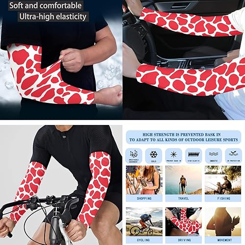 Vista 28 de CLOHOMIN Mangas de brazo para hombres y mujeres elásticas para cubrir tatuajes, manga deportiva refrescante para correr, ciclismo, baloncesto, fútbol