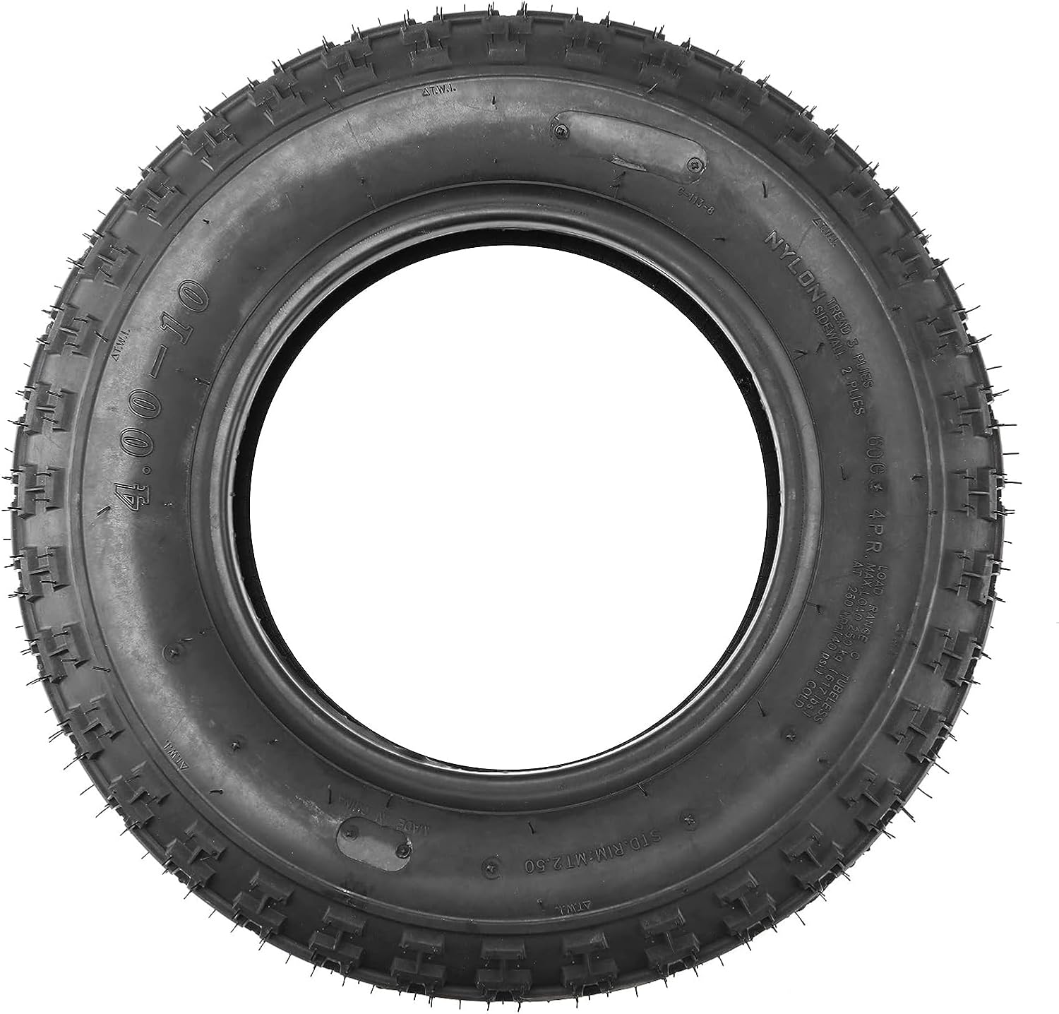 2 Pack Motorcycle Tire+Inner Tubes Dirt Bike Tire 4.00-10 Trail Wing Tires Tubes 2Set 70-82 CT70 and Others #A95