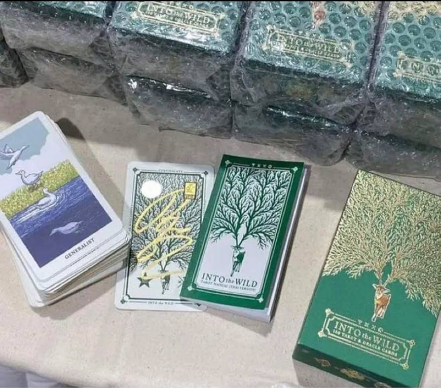 残り1点！新作⭐︎銀縁 アニマル タロット&オラクルカード 100枚入り