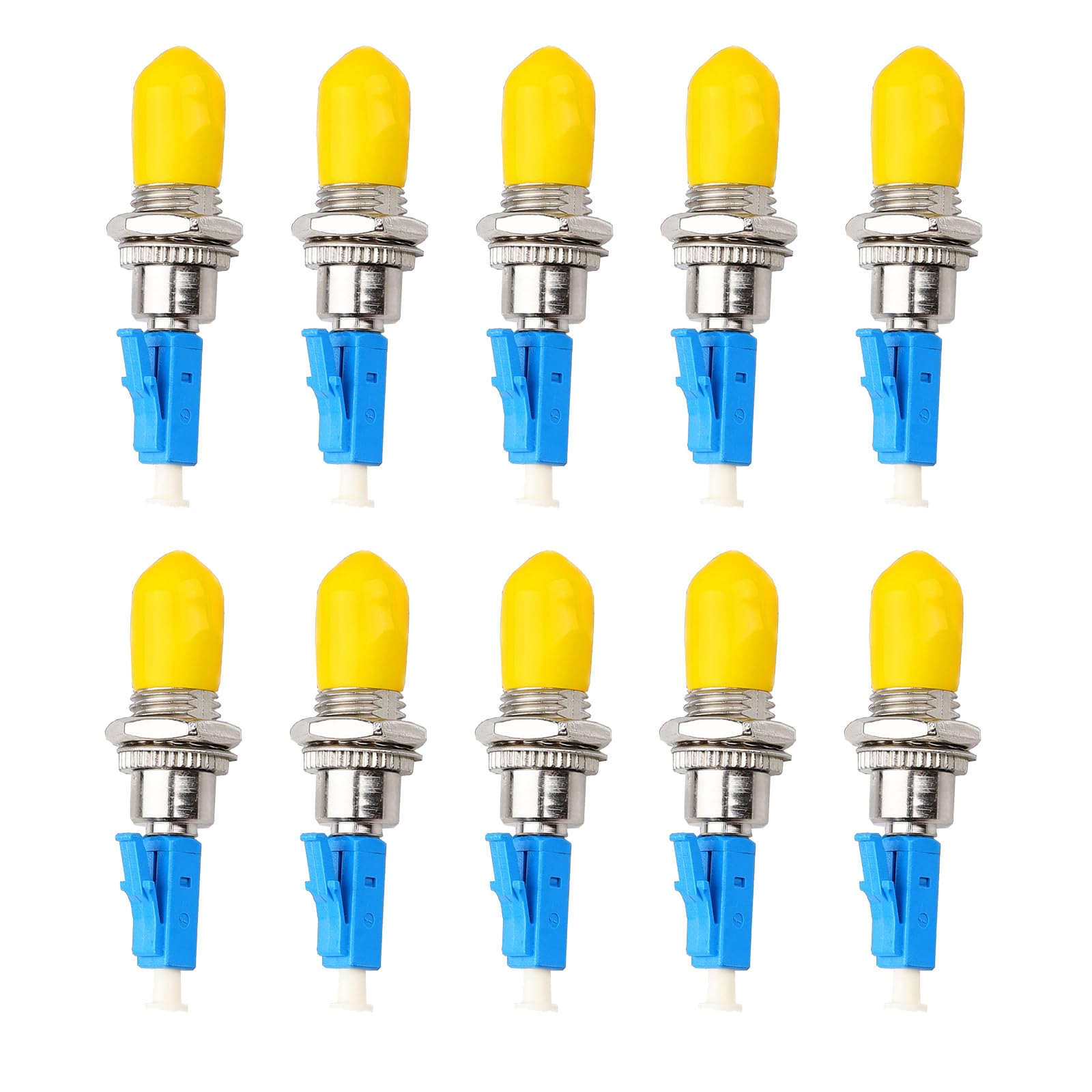 fyboptwu - Fiber Optical Coupler Adapter UPC LC Male to ST Female Singlemode, 10pcs