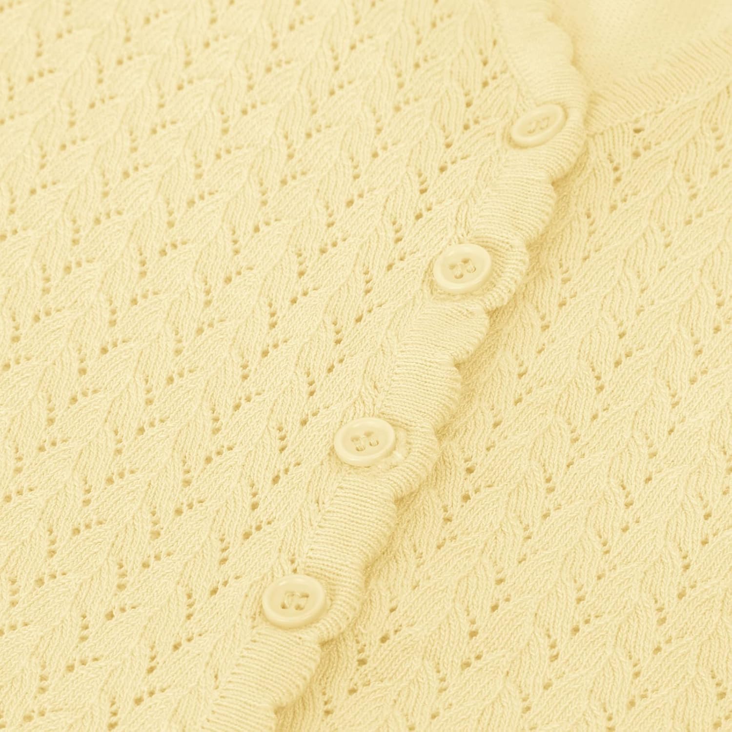 Womens Summer 3/4 Sleeve Bolero Shrug for Dress Open Front Scalloped Knit Cropped Cardigan Sweater Lightweight - Image 7