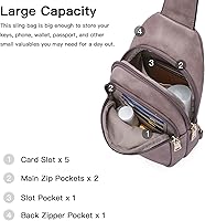 Vista 178 de Telena Riñonera pequeña para mujer, de cuero, cangureras, bolsa de pecho para mujer