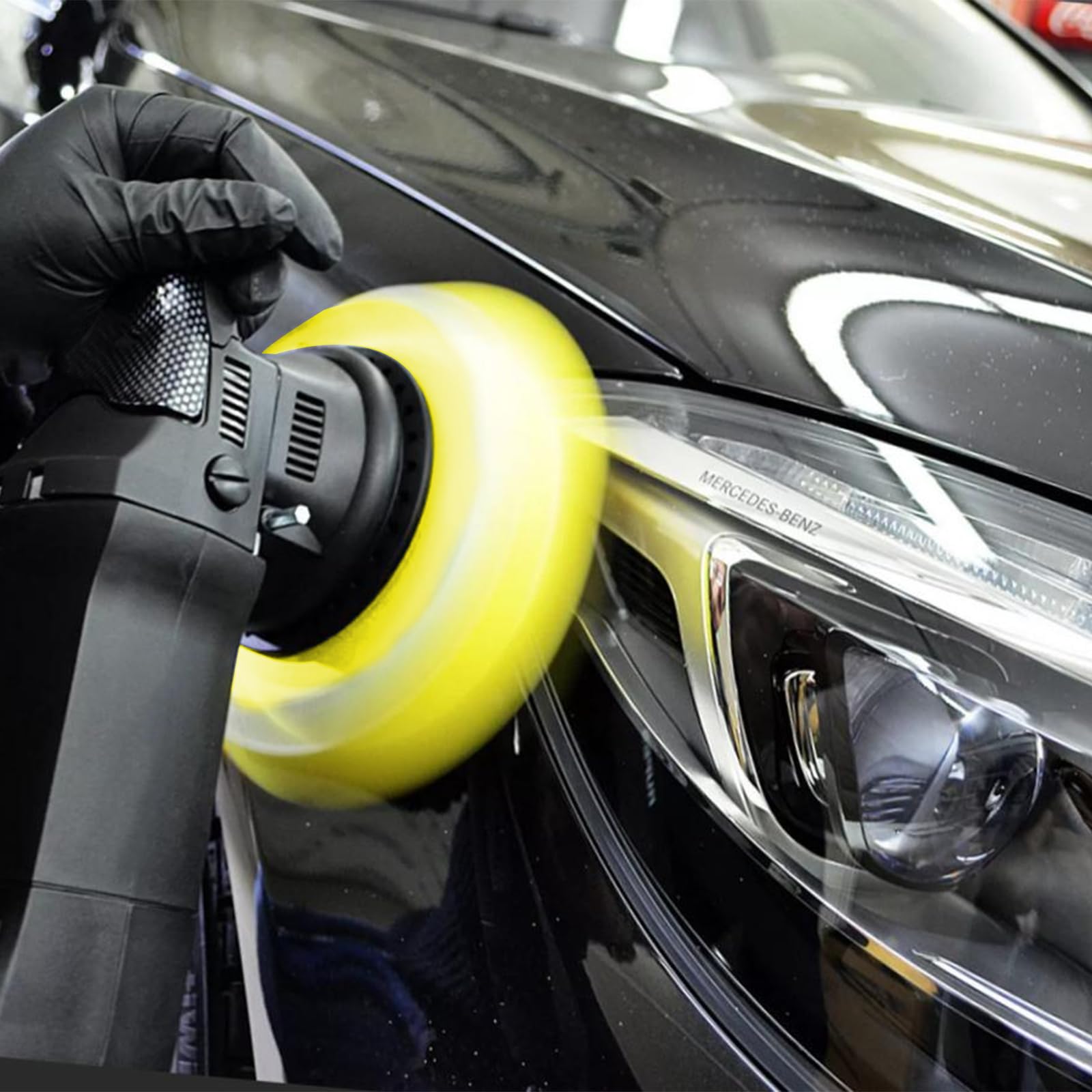 éponge Polissage Cônes De Polissage Voiture - Lot De 9 - Éponge Pour Polish Et Cire - Tige 3mm/6mm Accessoire Polissage Voiture