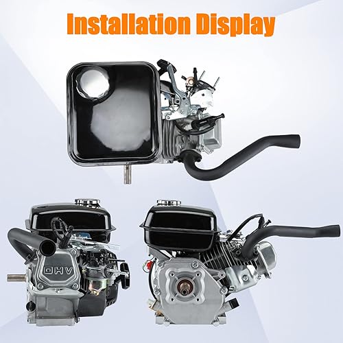 Miniatura 2 de FVRITO Tubo de escape para Non Hemi Predator 212cc 196cc 6.5hp Coleman Powersports KT196 BK200 RTK200 Go Kart Buggy TrailMaster 200 XRX XRS Manco