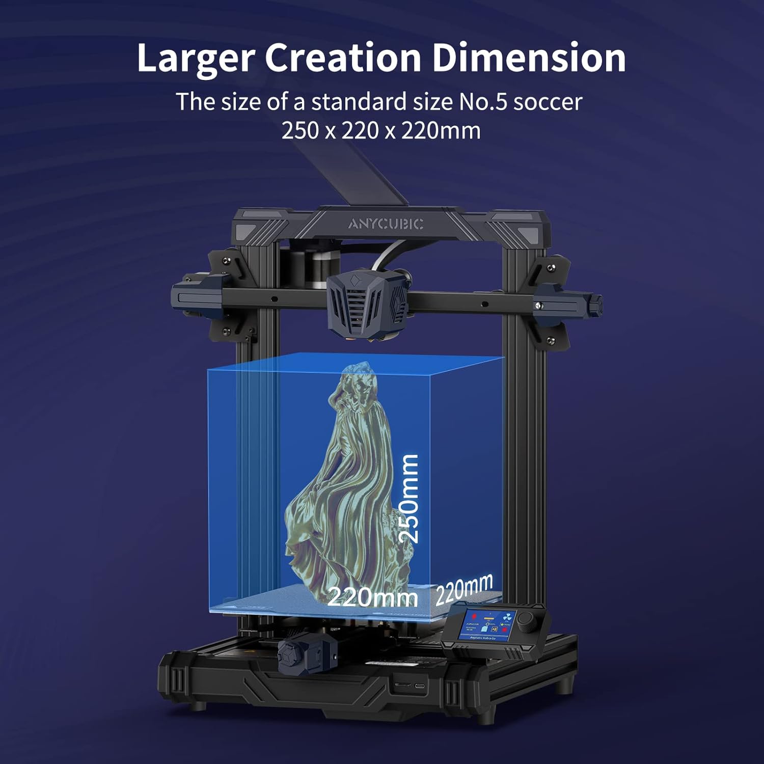 Buy Anycubic Kobra Go 3D Printer Auto Leveling, Upgrade FDM 3D Printer