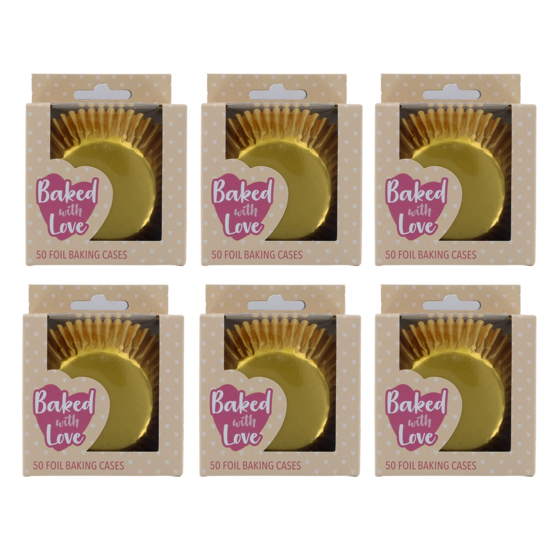 Lot de 300 caissettes en papier métallisé pour muffins 3 couleurs 289