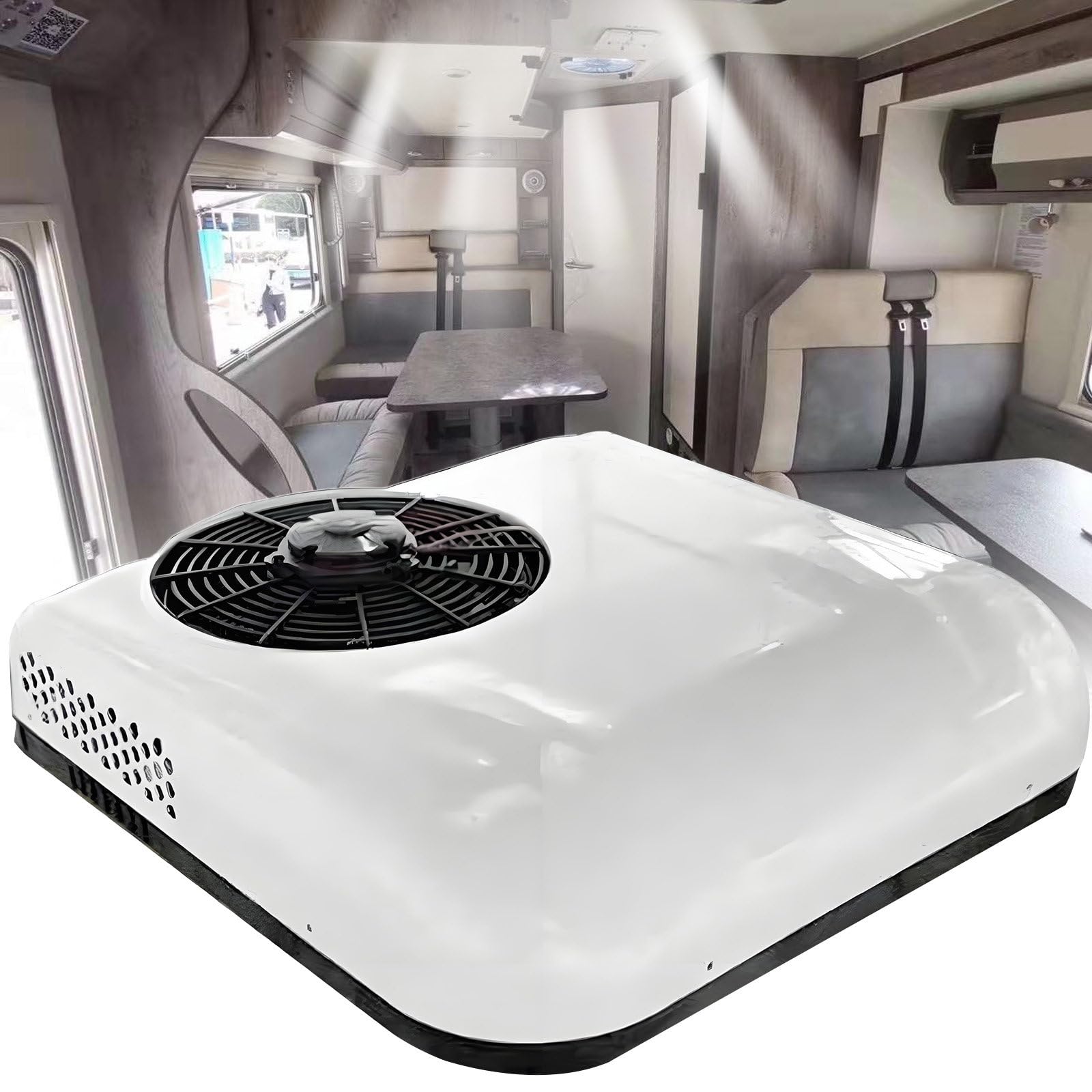 12 V/24 V Klimaanlage Wohnwagen, Wohnmobil-Dachklimaanlage, Nur Kühlen, Klimaanlage Für Wohnmobil, LKW, Camper, Baufahrzeuge, Kräne, Traktoren 12V