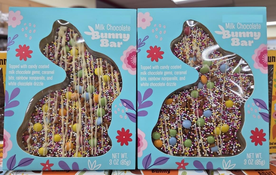 Amazon.com : Trader Joe Milk Chocolate Bunny Bar 3oz 85g (2 Bars