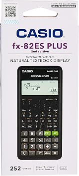 Casio FX-82ESPLUSBK Casio Calculator with Scientific Function, 16.2 x 8 x 1.38 cm, 252 Functions