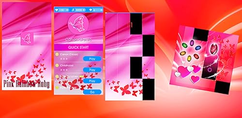 Pink Rainbow Ruby Piano Game