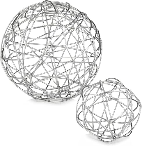 Modern Day Accents Erizo - Sfera grande in argento, con spuntoni, L