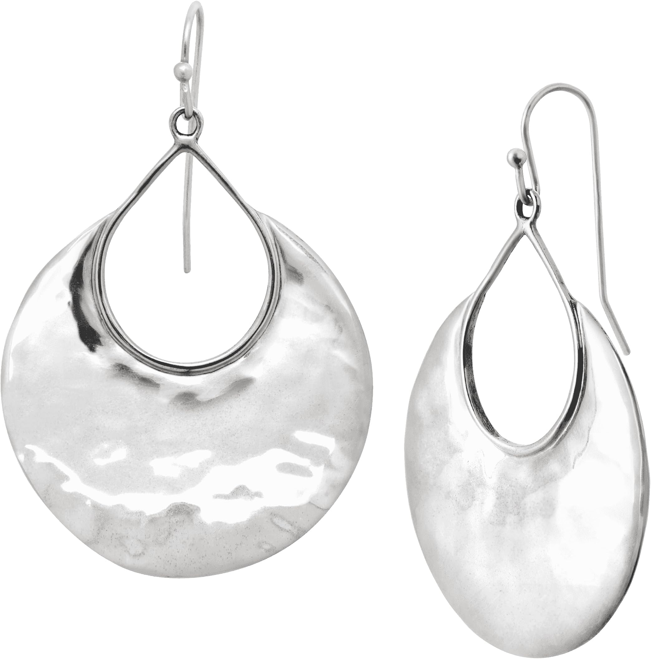 Crescent Drop' Sterling Silver Earrings
