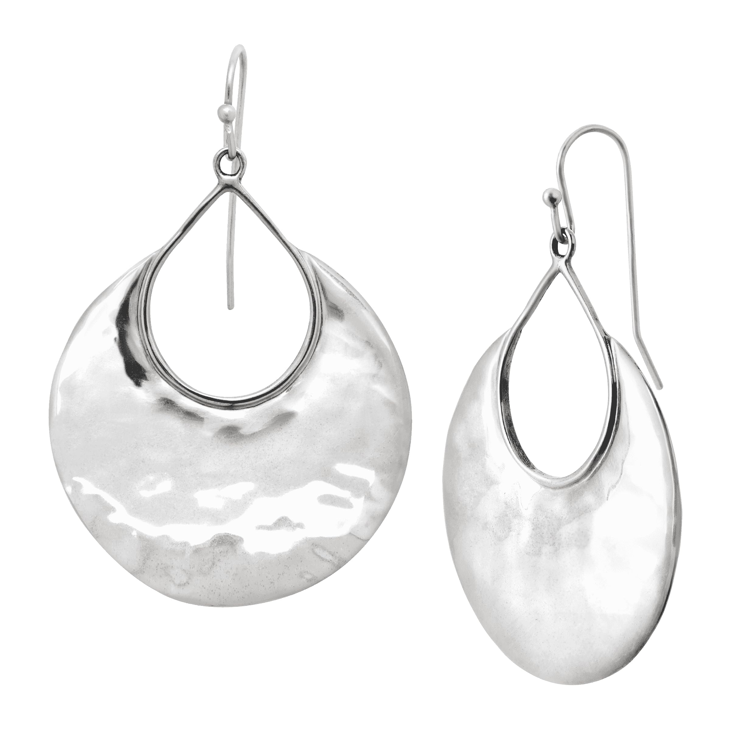 Crescent Drop' Sterling Silver Earrings