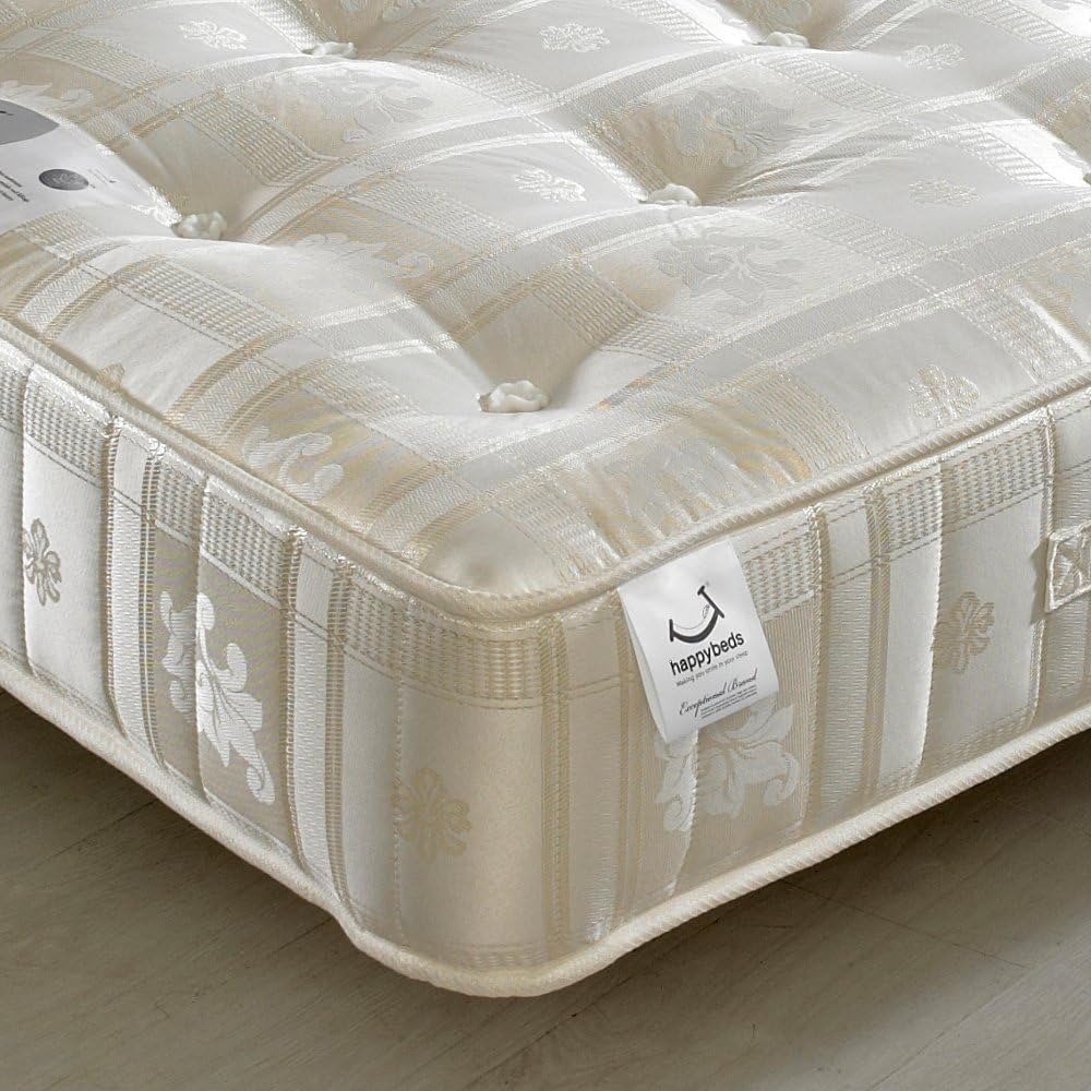 Orthopaedic 1000 Pocket Sprung, Happy Beds Majestic Medium Tension Mattress - 3ft Single (90 x 190 cm)