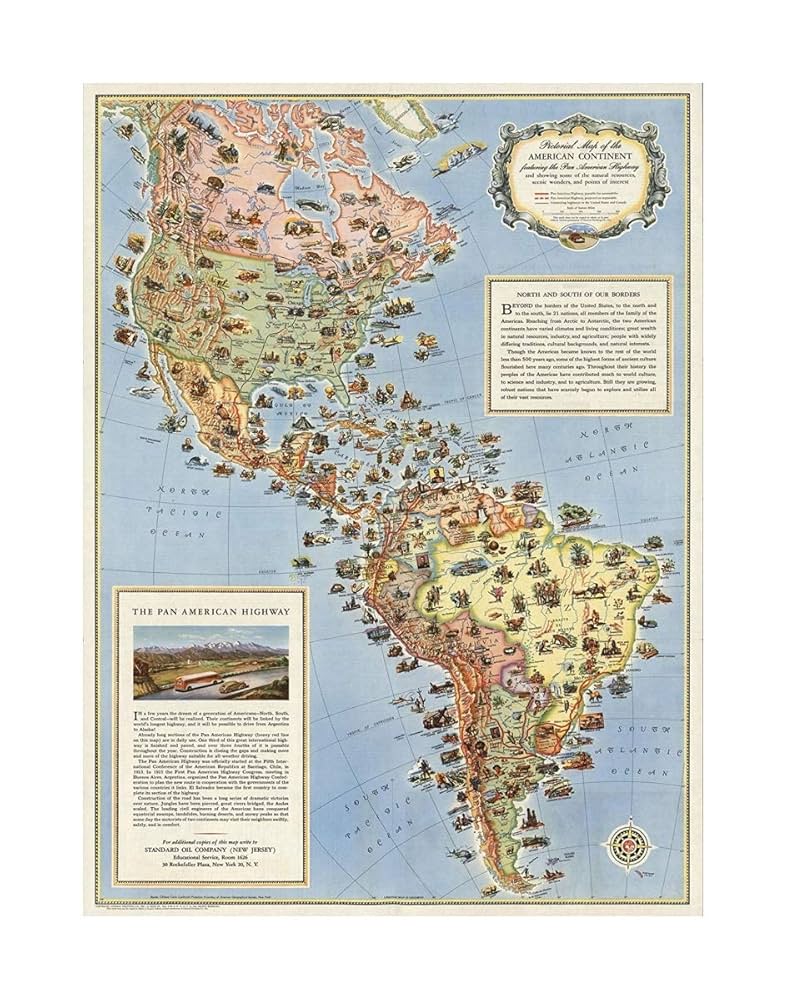 【お値下げ】ユニークなアメリカのイラスト地図 6点 お値下げ】ユニークなアメリカのイラスト地図 6点