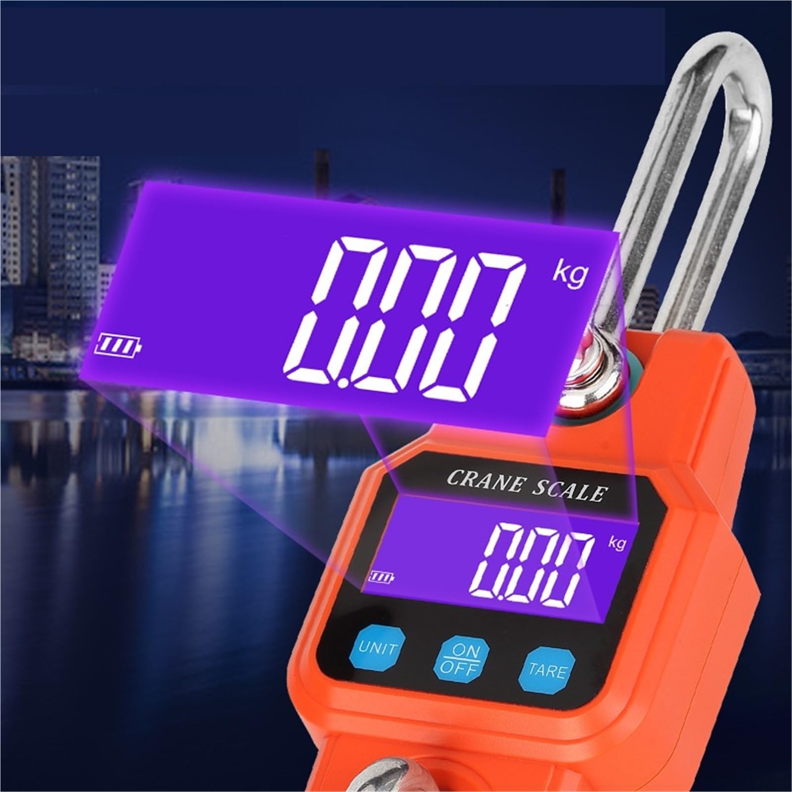 Báscula de equipaje, Báscula Colgante Electrónica De Mano Capacidad 300kg/50g Recargable Digital,para maleta de viaje con pesaje(Nero)
