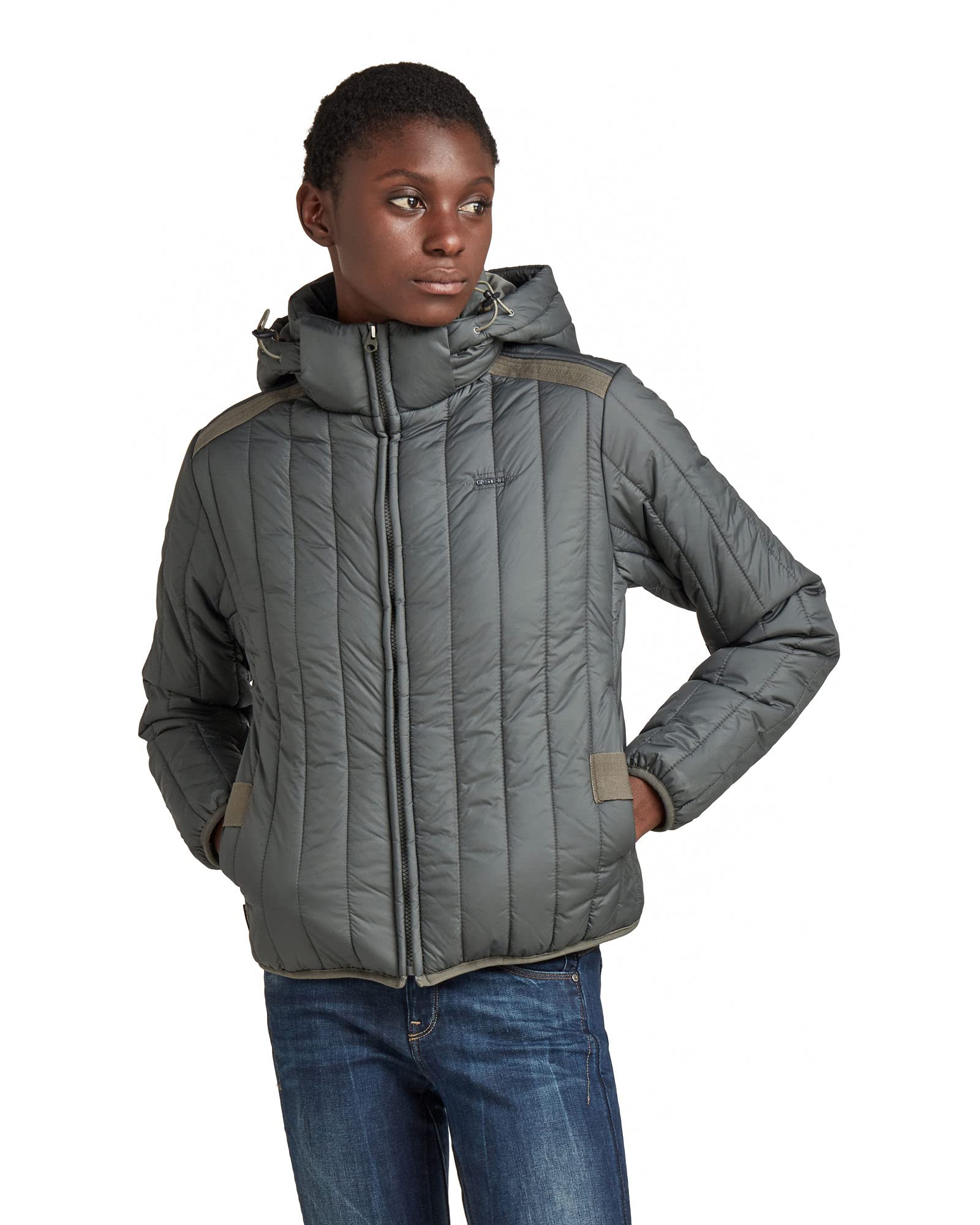 G-STAR RAW Women's Quilted Jacke, Grey, XS
