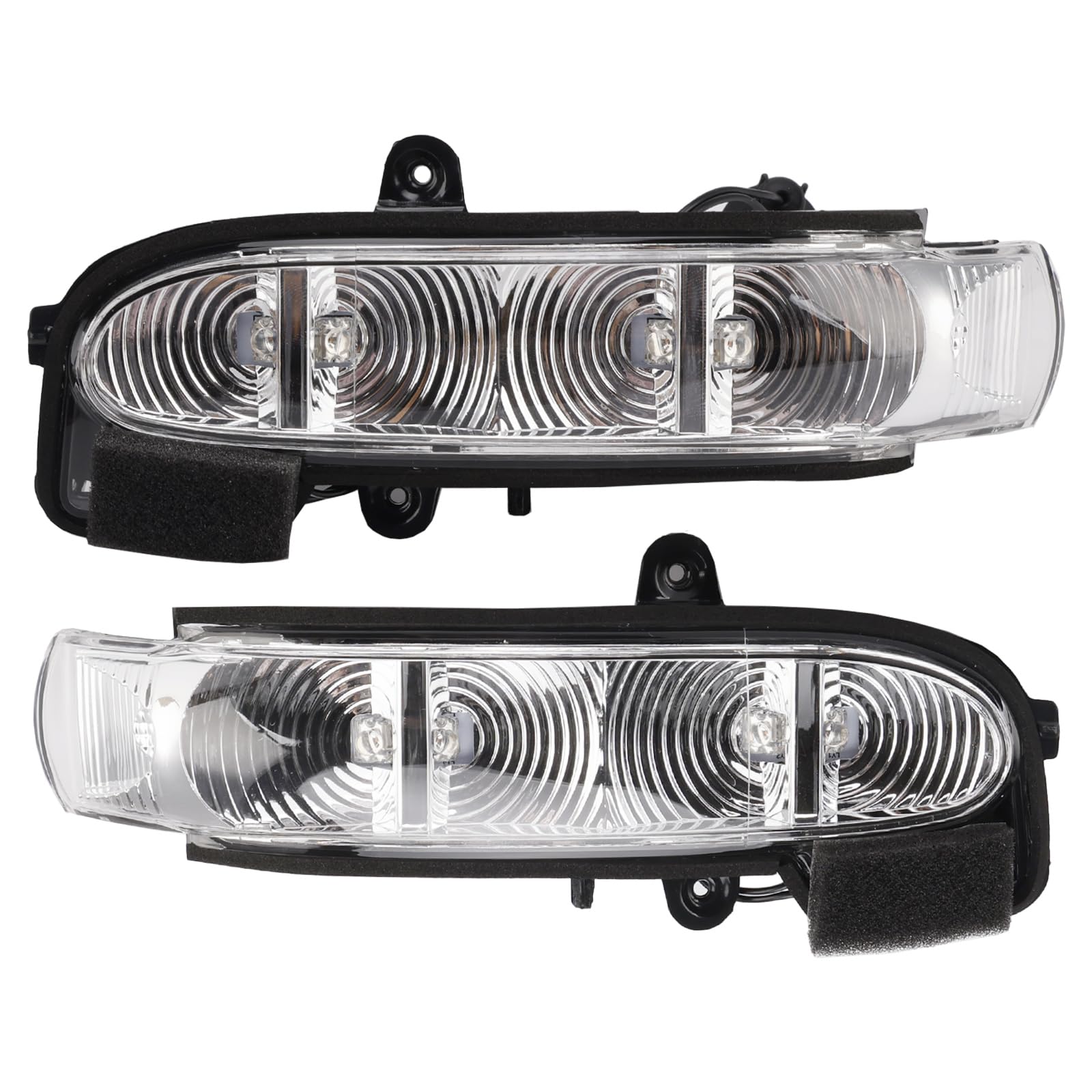 Topteng Pair Side Mirror Turn Signal Light A2038201321 A2038201421 fit für Mercedes-Benz E-Class W211 S211 2002-2006 Facelift, G-Class W463 Facelift
