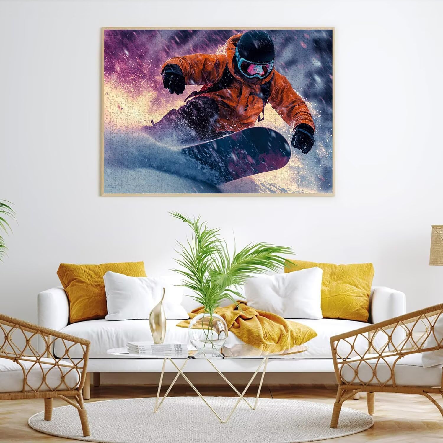 Puzzle dla dorosłych 2000, ćwiczenia narciarskie, 99 x 70 cm, n-307