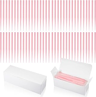 Havawish 100 Pcs Disposable Ear Curette Individually Wrapped Ear Wax Removal Tool 3 mm Tip Single Use Earwax Cleaners Pick Cleaning Tool for Home Clinic Hospital Gentle Canal Cleaning, Pink