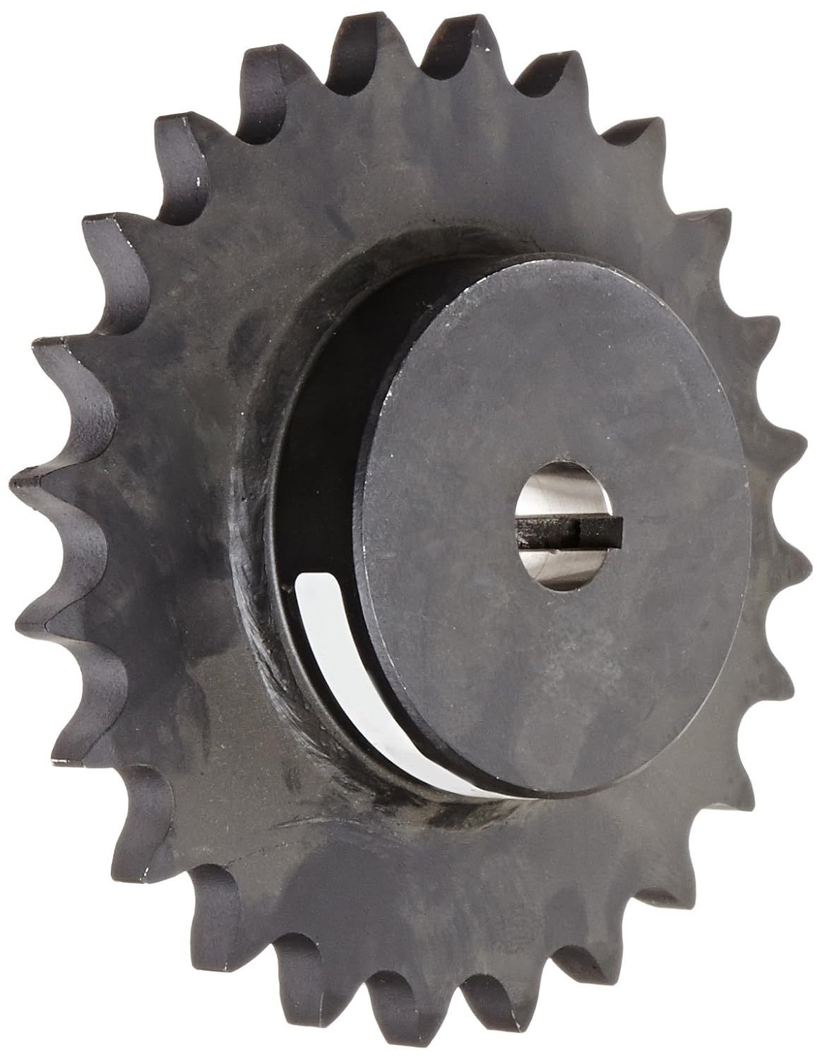 Martin Roller Chain Sprocket, Bored-to-Size, Type B Hub, Single Strand, 80 Chain Size, 1" Pitch, 24 Teeth, 1" Bore Dia., 8.196" OD, 4.25" Hub Dia., 0.575" Width