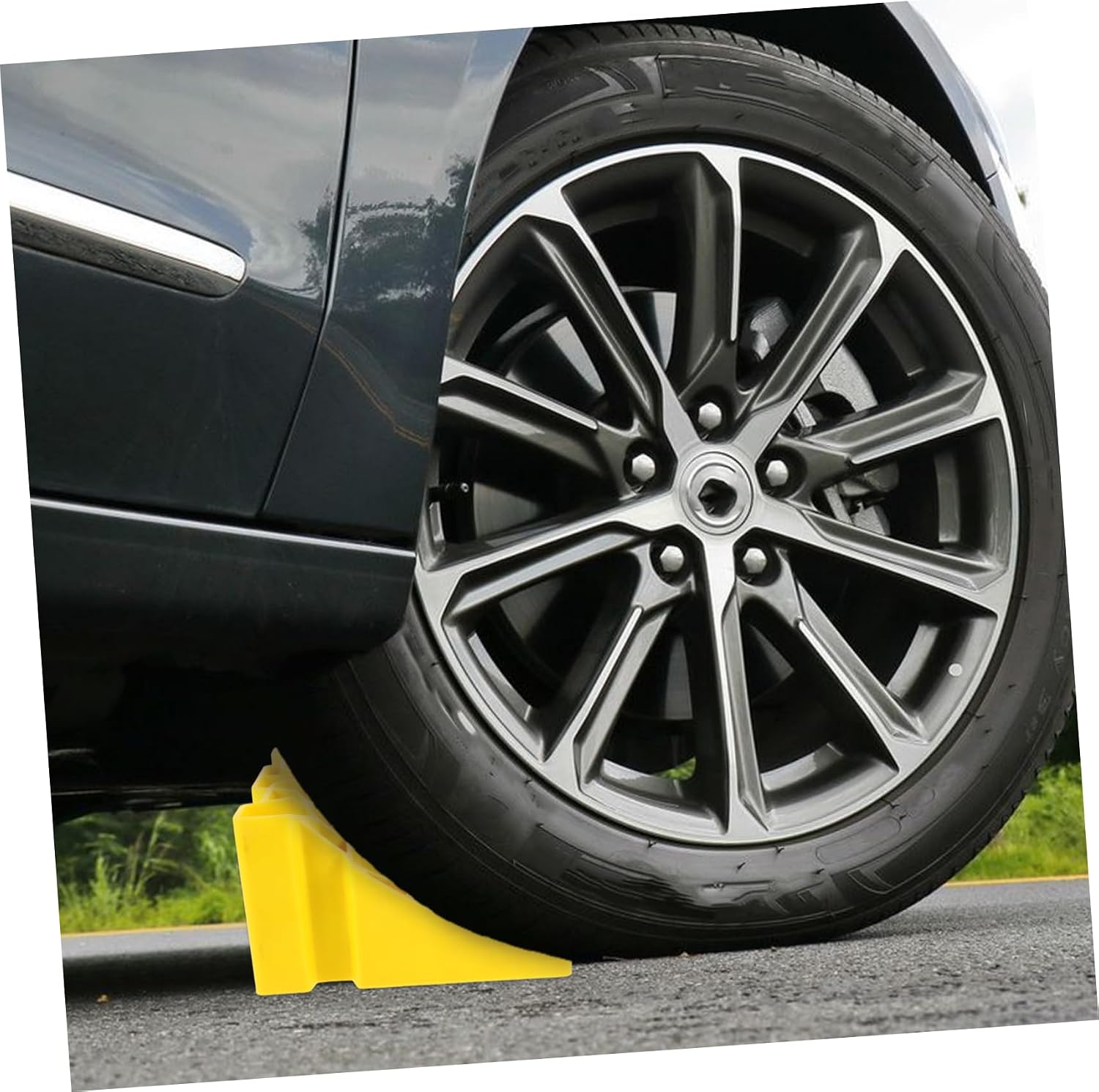 Yellow Plastic Rv Wheel Chocks Stable for Trucks and Vehicles