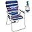 WEJOY Folding Beach Chair for Adults, Lightweight Beach Chair with Shoulder Straps, High Back Camping Chairs with Hard Armrest, Supports 300lbs for Outdoor Lawn Concert (Red Blue)
