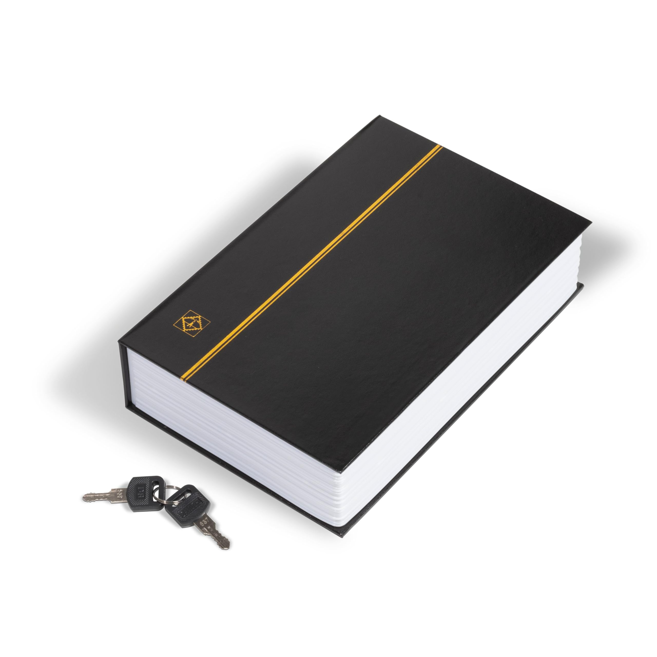 Buch-Tresor: Material: Einband aus Kunstleder, Safe aus Stahl